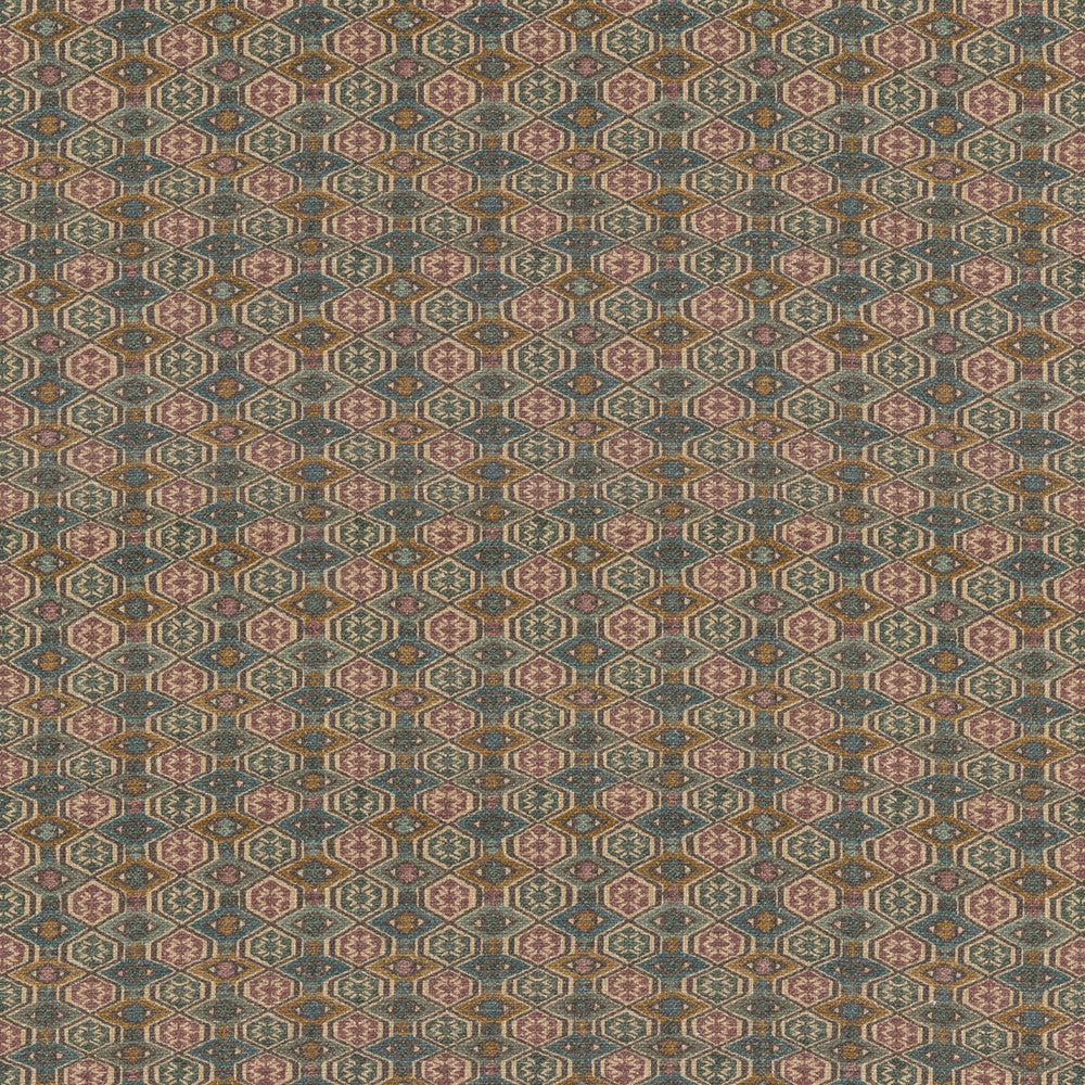 Balfour Teal by G P & J Baker Fabric CHIFU VISCOSE - 82%;LINEN - 18% United Kingdom HEAVY Horizontal: 4.334 and Vertical: 6.698 53.978 - Fabric Carolina -