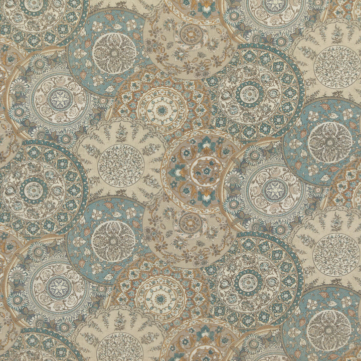 Imari Soft Blue by G P & J Baker Fabric CHIFU VISCOSE - 67%;LINEN - 33% United Kingdom HEAVY Horizontal: 53.978 and Vertical: 24.428 53.978 - Fabric Carolina -