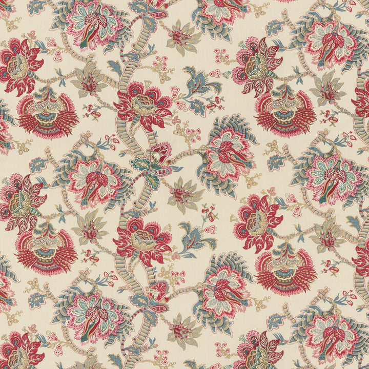 Kingham Red/ Blue by G P & J Baker Fabric PORTOBELLO LINEN - 89%;VISCOSE - 9%;POLYESTER - 2% India Horizontal: 50.826 and Vertical: 31.126 50.826 - Fabric Carolina -