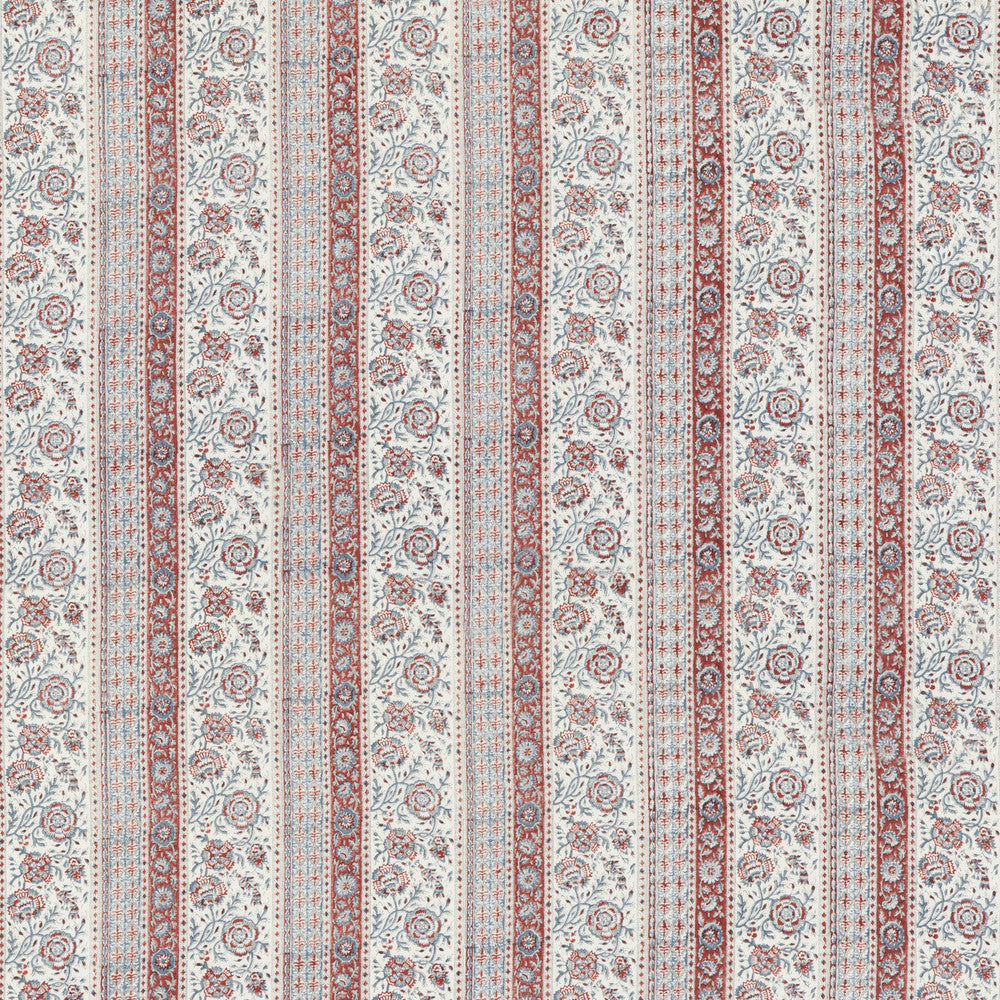 Tillington Red/ Blue by G P & J Baker Fabric PORTOBELLO LINEN - 100% India Horizontal: 6.895 and Vertical: 4.728 55.16 - Fabric Carolina -