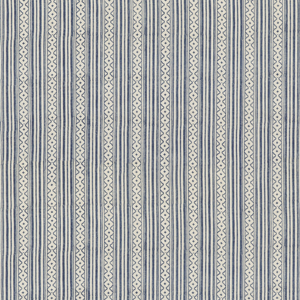 Ebury Stripe Blue by G P & J Baker Fabric PORTOBELLO LINEN - 100% India Horizontal: 7.092 and Vertical: 56.736 - Fabric Carolina -