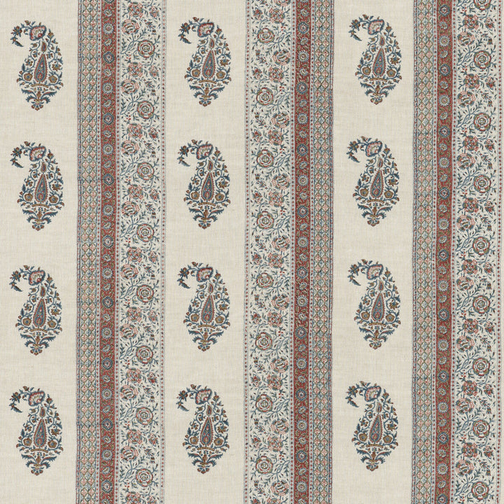 Portobello Red/Blue by G P & J Baker Designer Fabric PORTOBELLO LINEN - 100% India Horizontal: 26.004 and Vertical: 9.456 52.008 - Swanky Fabrics -