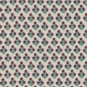 Jaipur Poppy Red/Blue by G P & J Baker Fabric