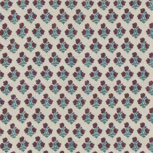 Jaipur Poppy Red/Blue by G P & J Baker Fabric