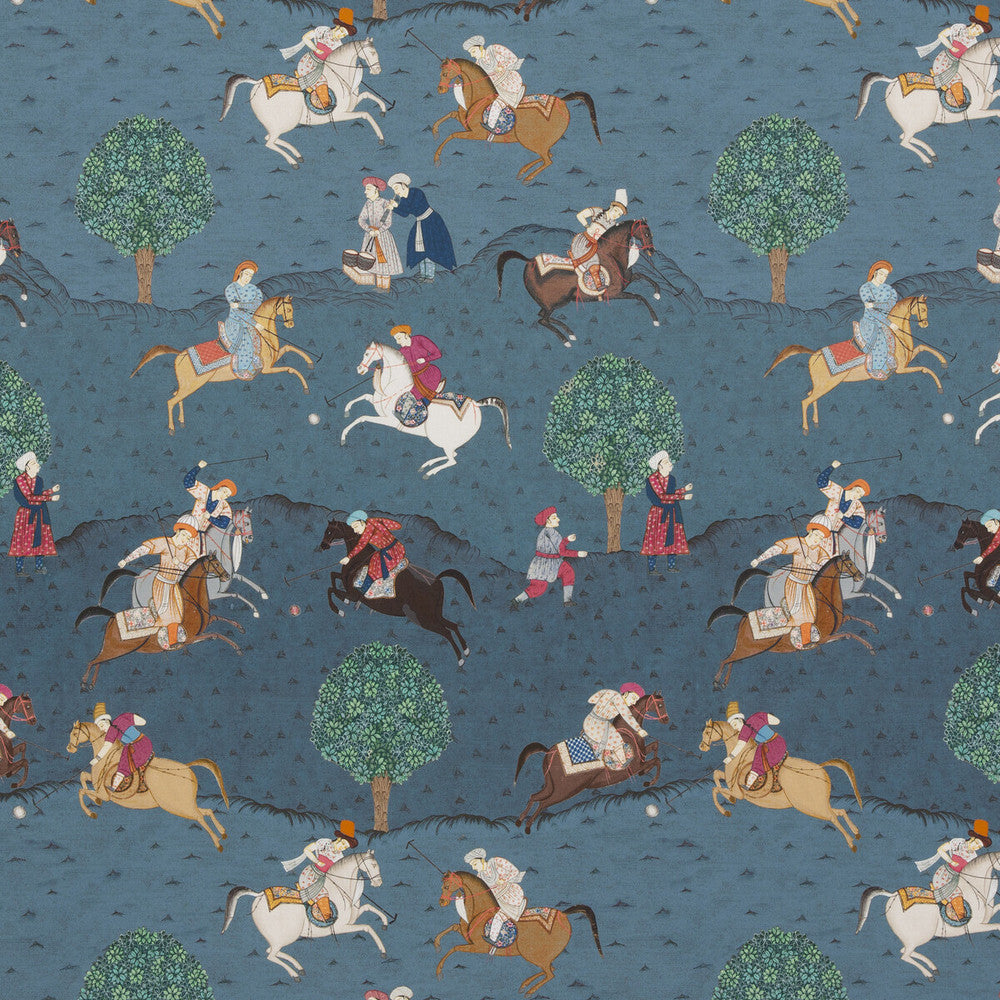 Caspian Indigo/Red by G P & J Baker Fabric G P & J Baker Fabric Caspian Indigo/RedFabric CASPIAN COTTON - 100% United Kingdom </p><p>Repeat: H: 27.186, V: 35.066 54.372 - Fabric Carolina -