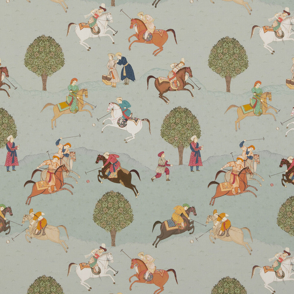 Caspian Aqua by G P & J Baker Fabric CASPIAN COTTON - 100% United Kingdom Horizontal: 27.186 and Vertical: 35.066 54.372 - Fabric Carolina -