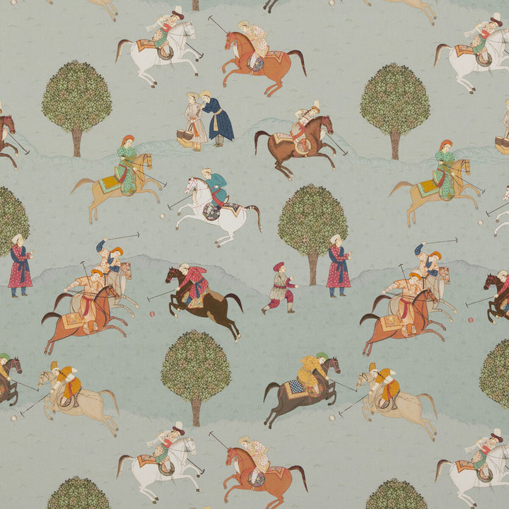 Caspian Aqua by G P & J Baker Fabric CASPIAN COTTON - 100% United Kingdom Horizontal: 27.186 and Vertical: 35.066 54.372 - Fabric Carolina -