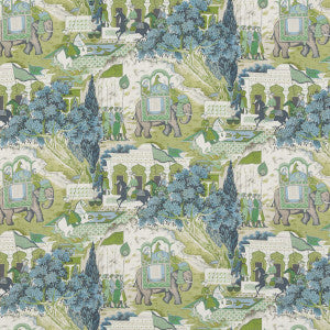 Shalimar Teal by G P & J Baker Fabric