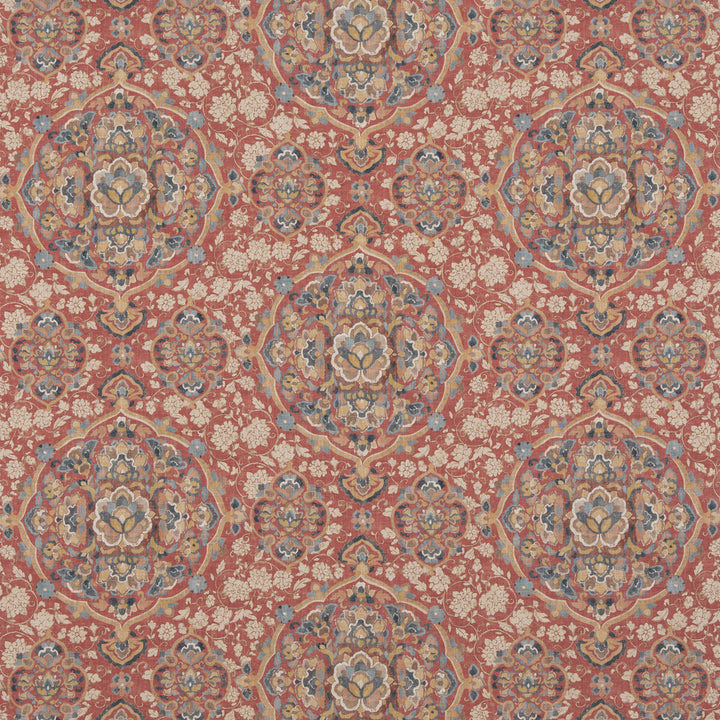 Kiana Red/Blue by G P & J Baker Fabric CASPIAN VISCOSE - 67%;LINEN - 33% United Kingdom Horizontal: 16.942 and Vertical: 23.64 51.22 - Fabric Carolina -