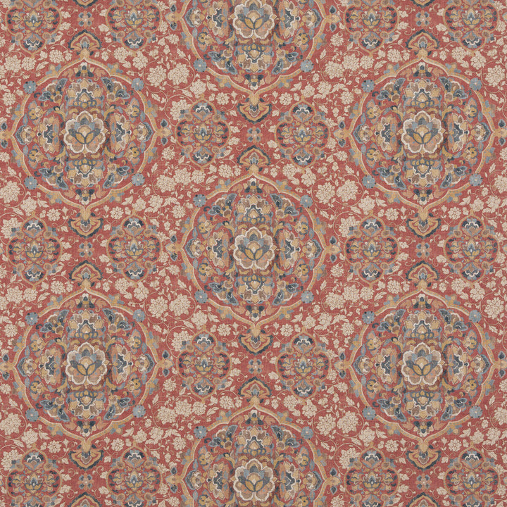 Kiana Red/Blue by G P & J Baker Designer Fabric CASPIAN VISCOSE - 67%;LINEN - 33% United Kingdom Horizontal: 16.942 and Vertical: 23.64 51.22 - Swanky Fabrics -