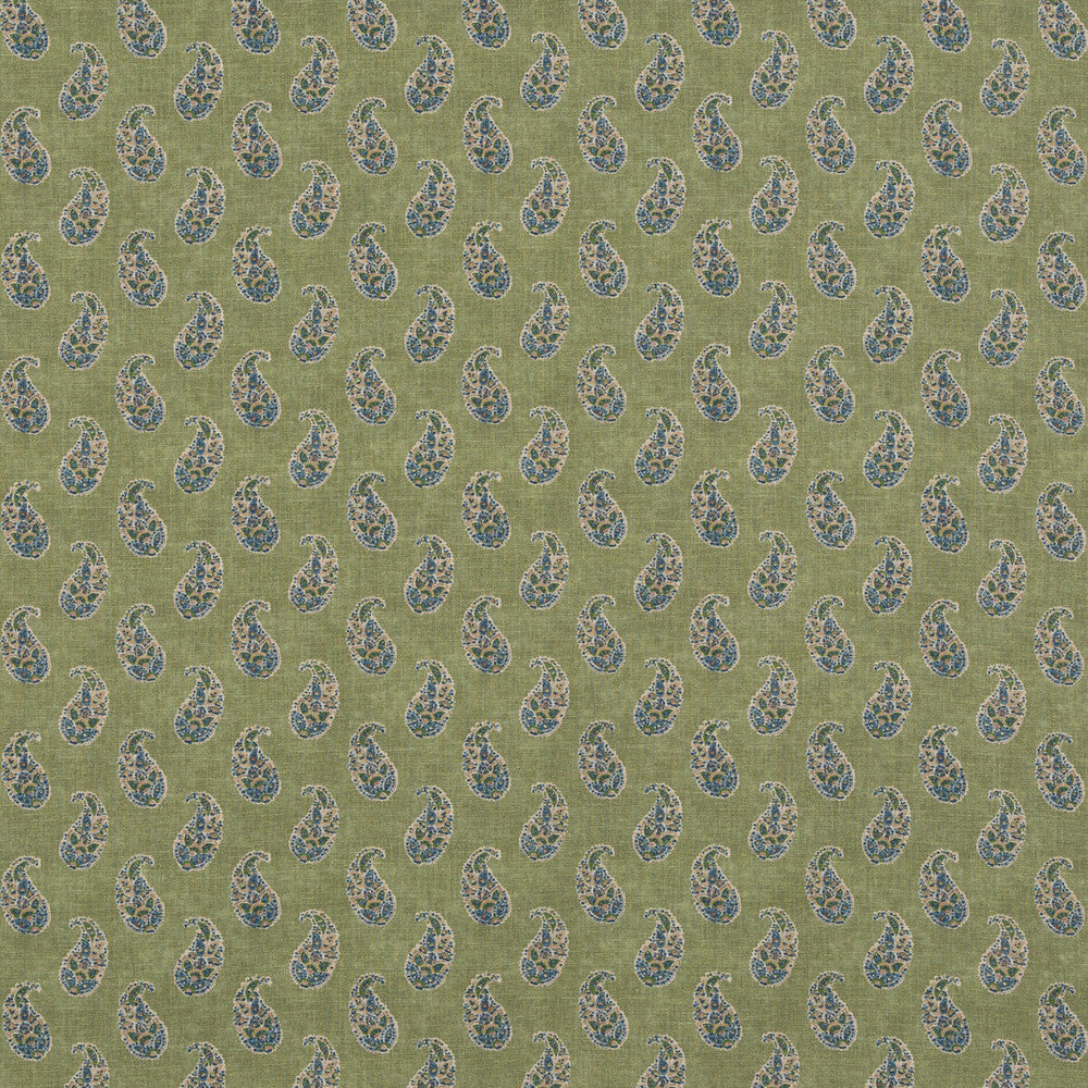 Patola Paisley Emerald by G P & J Baker Fabric G P & J Baker Fabric Patola Paisley EmeraldFabric CASPIAN VISCOSE - 82%;LINEN - 18% United Kingdom </p><p>Repeat: H: 4.531, V: 9.456 54.372 - Fabric Carolina -