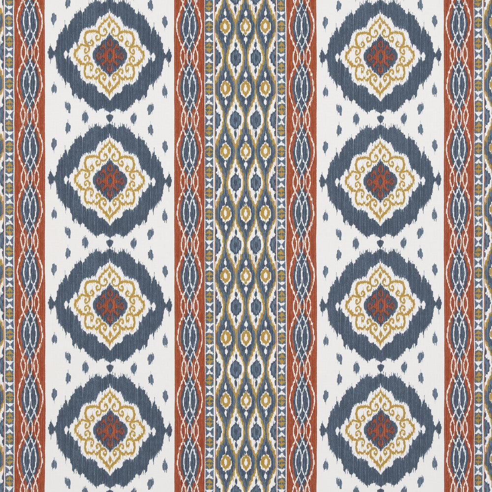 Crosby Indigo by G P & J Baker Fabric CASPIAN COTTON - 60%;LINEN - 40% India Horizontal: 26.989 and Vertical: 12.608 53.978 - Fabric Carolina -