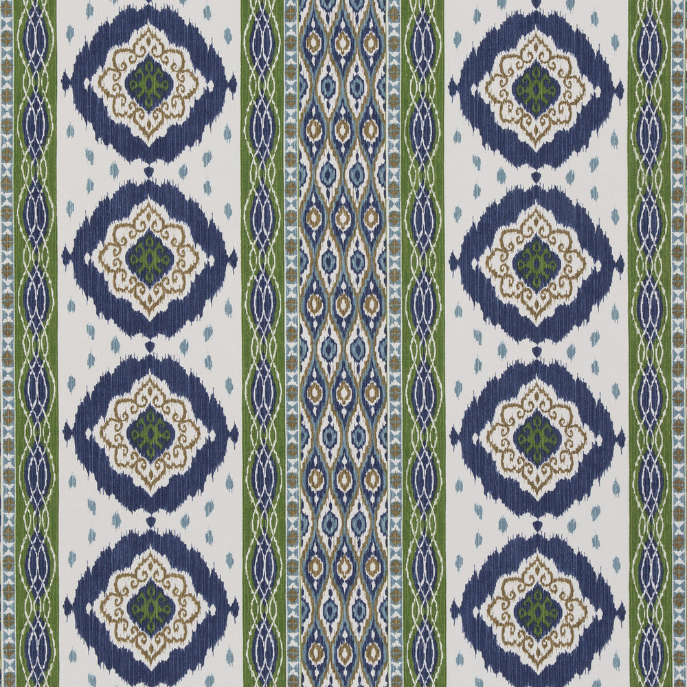 Crosby Blue/Green by G P & J Baker Fabric CASPIAN COTTON - 60%;LINEN - 40% India Horizontal: 26.989 and Vertical: 12.608 53.978 - Fabric Carolina -