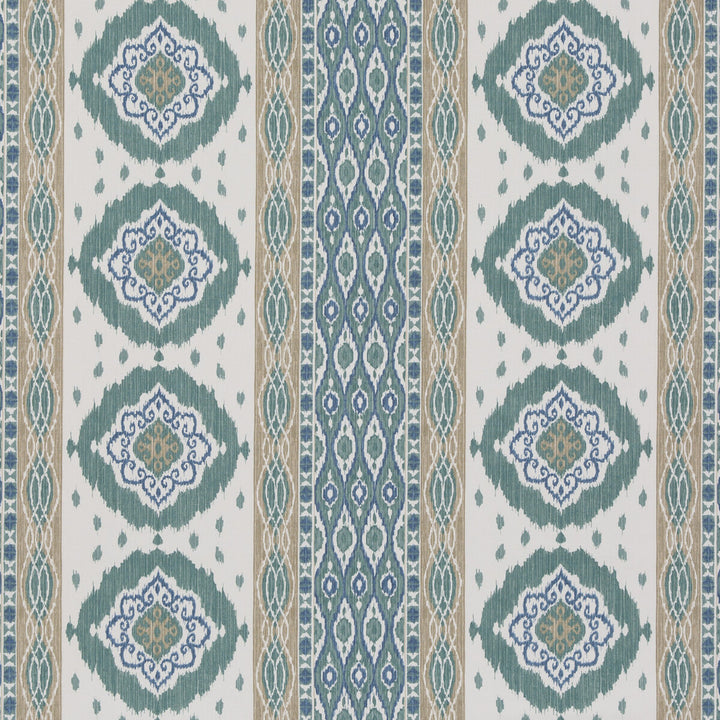 Crosby Aqua by G P & J Baker Fabric CASPIAN COTTON - 60%;LINEN - 40% India Horizontal: 26.989 and Vertical: 12.608 53.978 - Fabric Carolina -