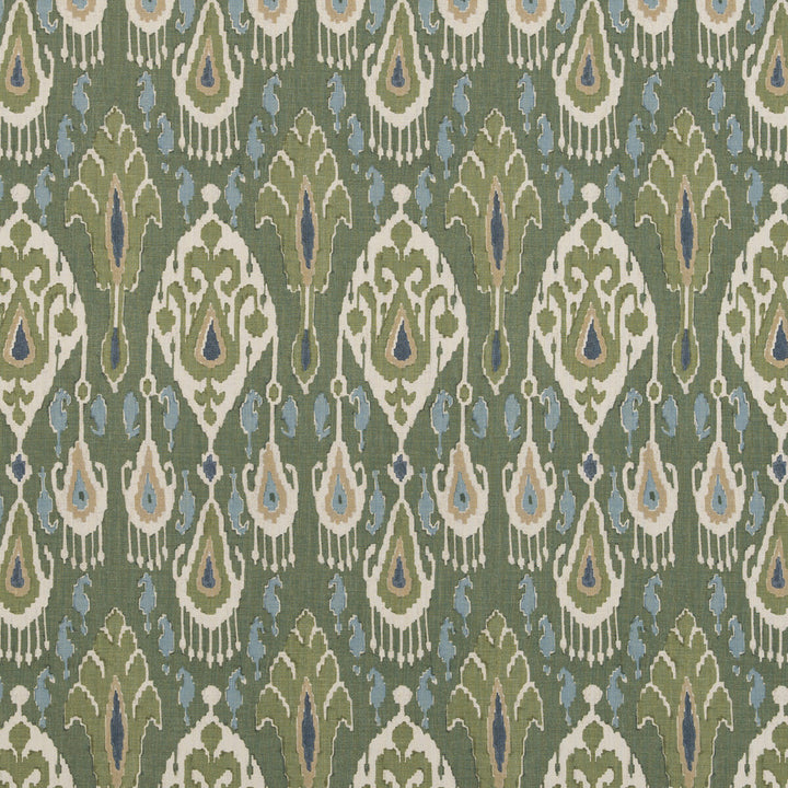 Ikat Bokhara Linen Emerald by G P & J Baker Fabric G P & J Baker Fabric Ikat Bokhara Linen EmeraldFabric CASPIAN LINEN - 100% Thailand </p><p>Repeat: H: 10.441, V: 27.58 52.402 - Fabric Carolina -