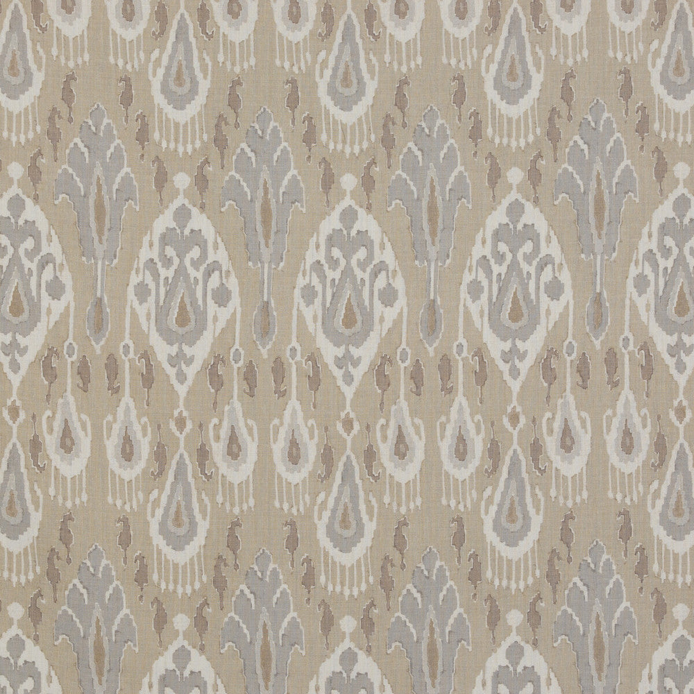 Ikat Bokhara Linen Parchment by G P & J Baker Fabric CASPIAN LINEN - 100% Thailand Horizontal: 10.441 and Vertical: 27.58 52.402 - Fabric Carolina -