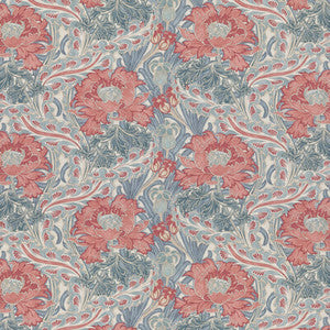 Brantwood Cotton Teal by G P & J Baker Fabric