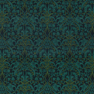 Fritillerie Velvet Indigo/Teal by G P & J Baker Fabric