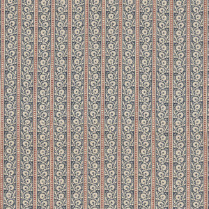 Bibury Indigo/Red by G P & J Baker Fabric