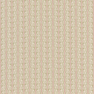 Bibury Green/Red by G P & J Baker Fabric