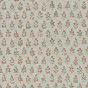 Poppy Sprig Aqua/Blush by G P & J Baker Fabric