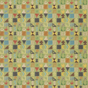 Potato Print Green BP11049.3.0 by G P & J Baker Fabric