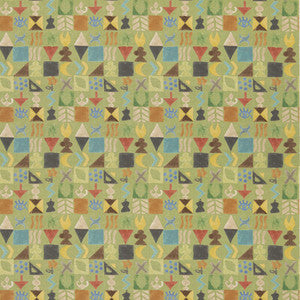 Potato Print Green BP11049.3.0 by G P & J Baker Fabric