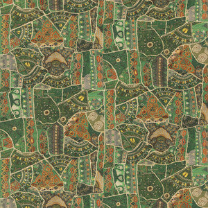 Front Row Jewel Green BP11052.2.0 by G P & J Baker Fabric
