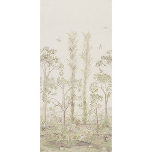 Tall Trees Printed Panel Soft Green BP11057.1.0 by G P & J Baker Fabric