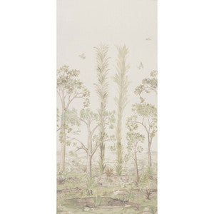 Tall Trees Printed Panel Soft Green BP11057.1.0 by G P & J Baker Fabric