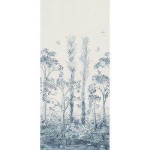 Tall Trees Printed Panel Delft Blue BP11057.2.0 by G P & J Baker Fabric