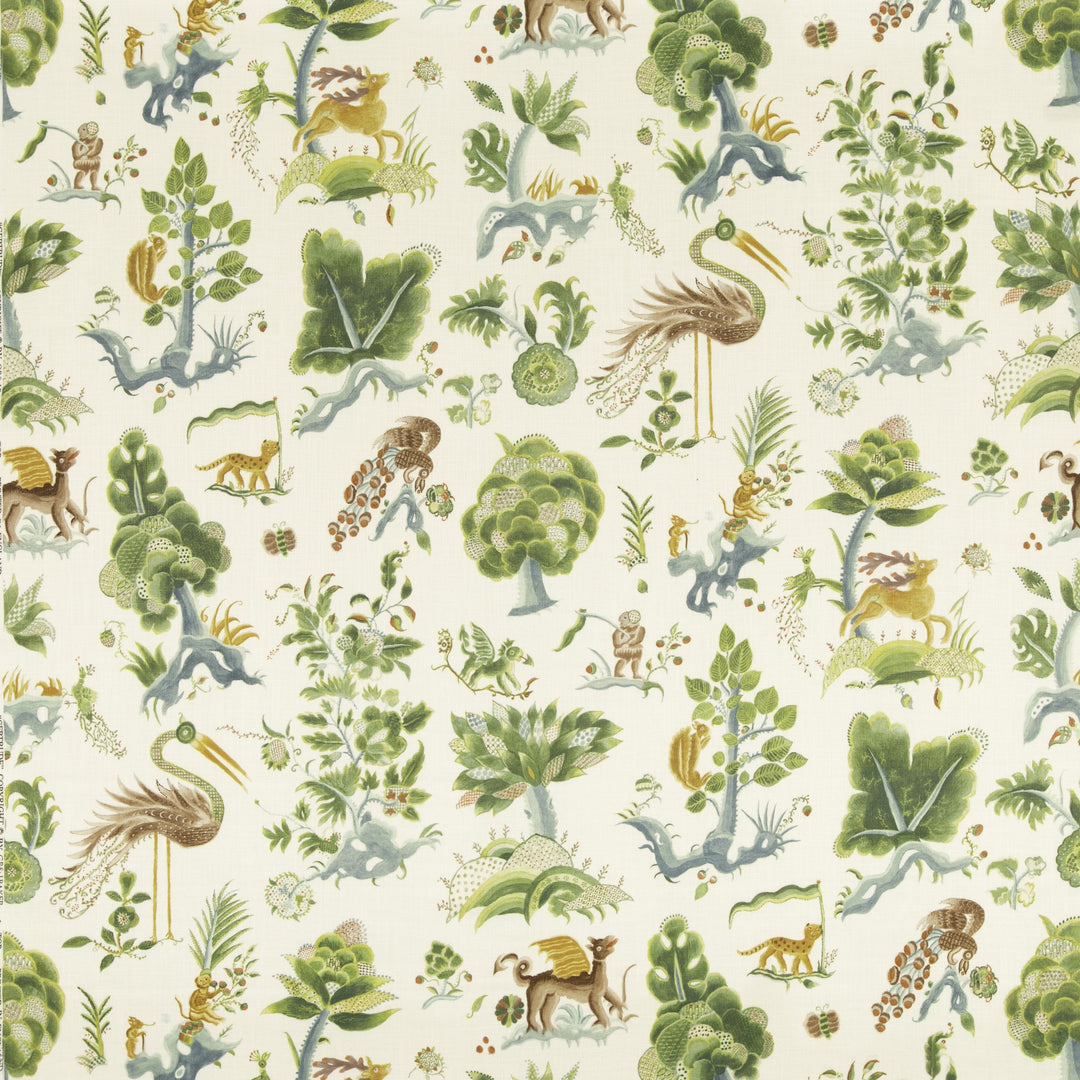 Gertrude - Emerald/Blue By G P & J Baker Fabric