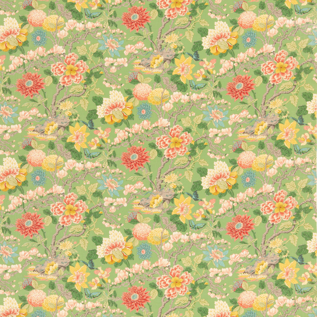Little Magnolia - Emerald By G P & J Baker Fabric