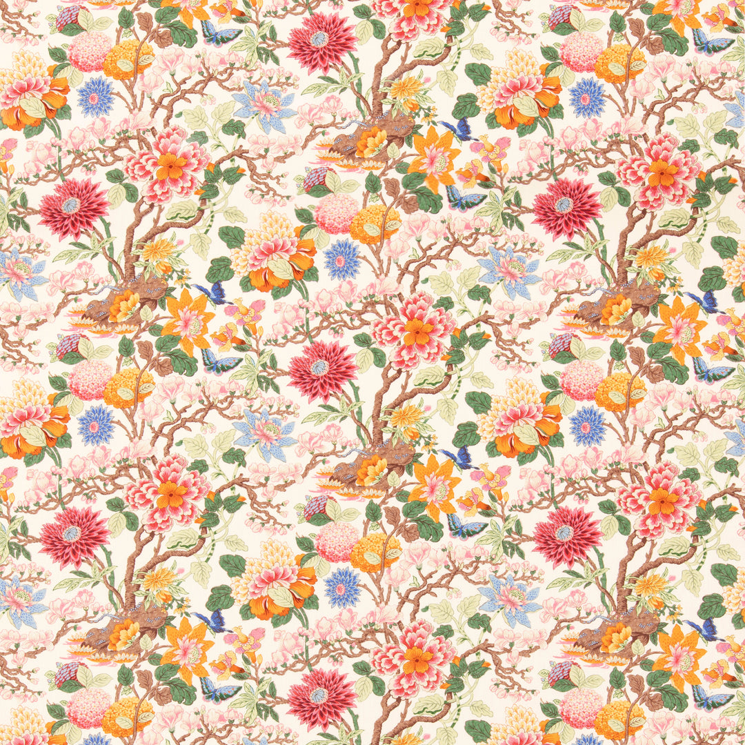 Little Magnolia - Pink/Orange By G P & J Baker Fabric