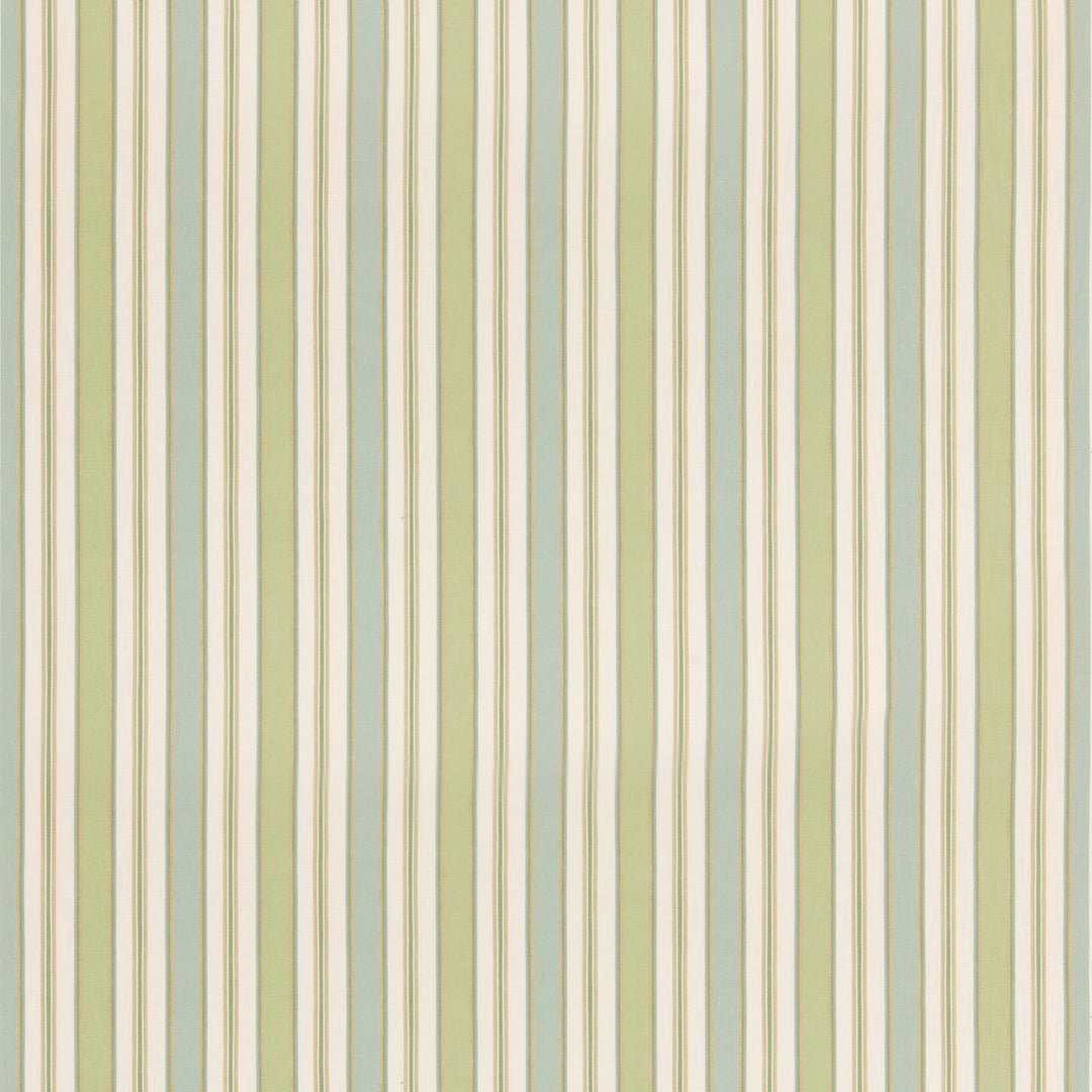 Melbourne Stripe - Aqua/Green By G P & J Baker Fabric