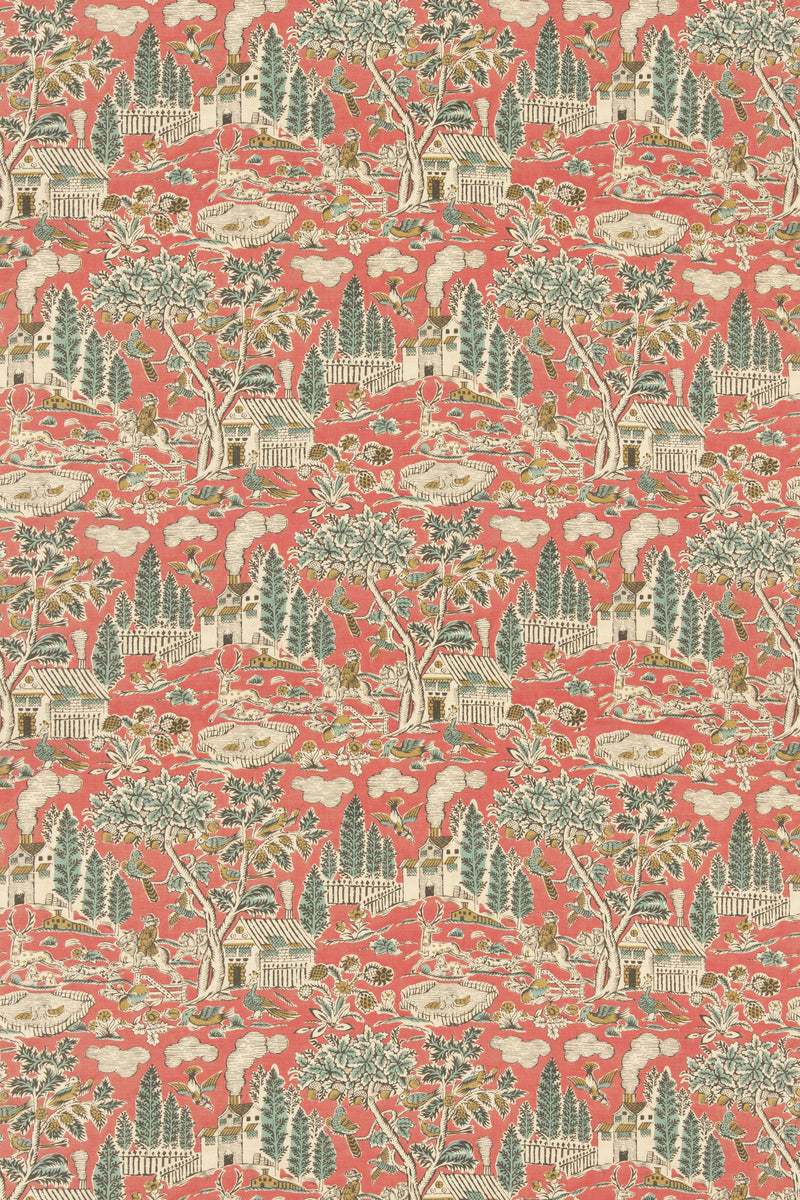 Home Park - Old Red By G P & J Baker Fabric