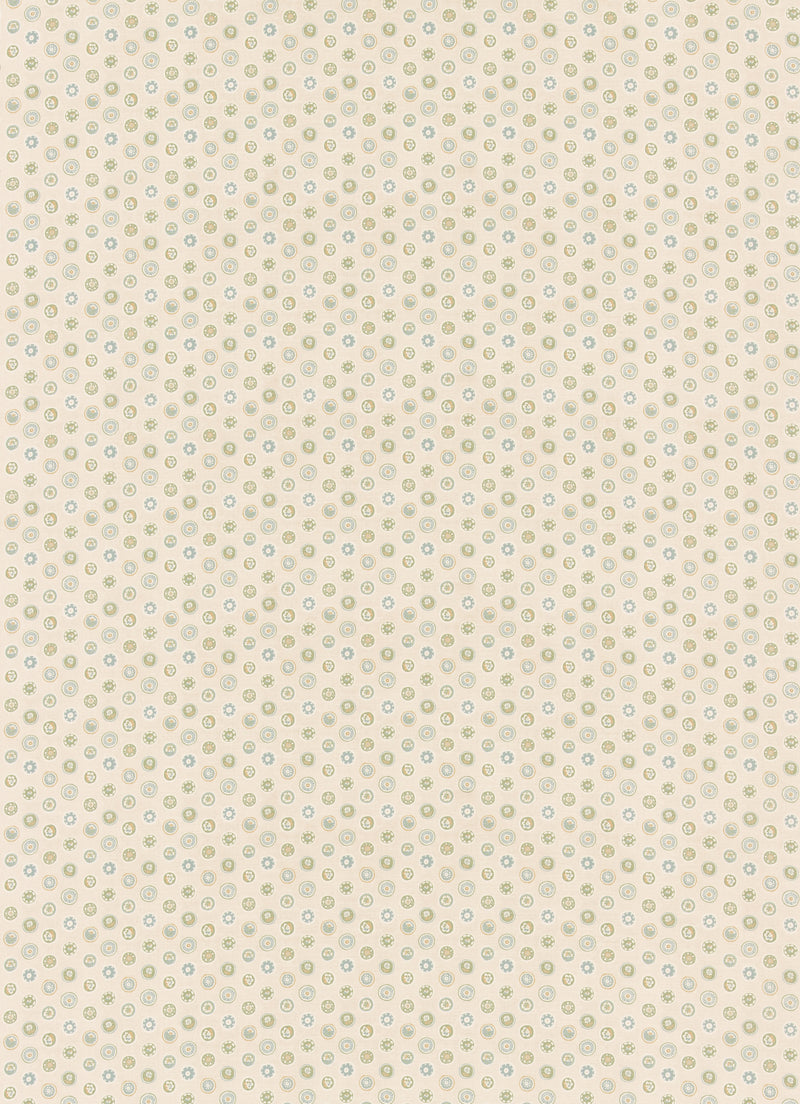 Court Buttons - Blue/Green By G P & J Baker Fabric