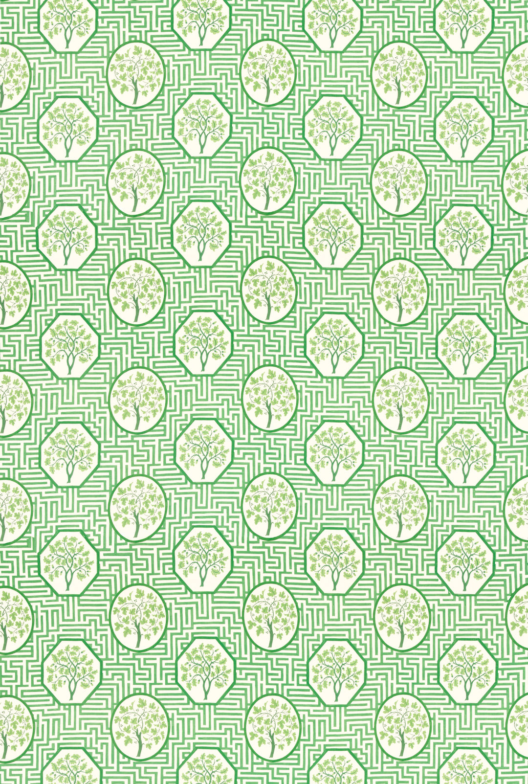 Royal Maze - Royal Green By G P & J Baker Fabric