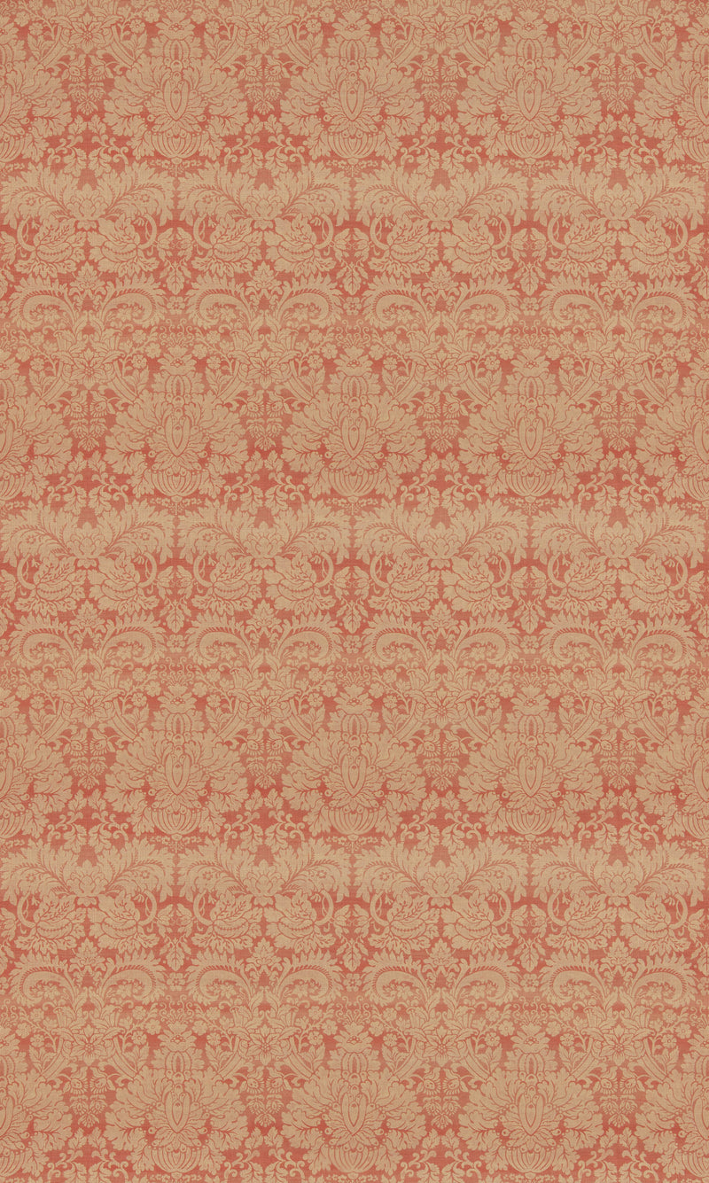 Queen's Damask - Old Red By G P & J Baker Fabric