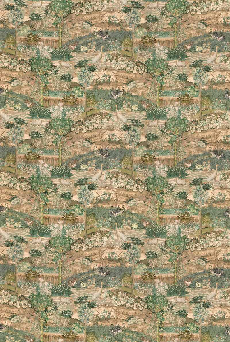 Palace Tapestry - Royal Green By G P & J Baker Fabric