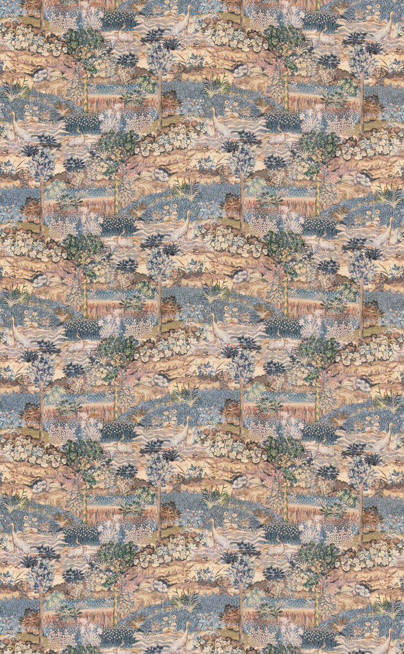 Palace Tapestry - Royal Blue By G P & J Baker Fabric