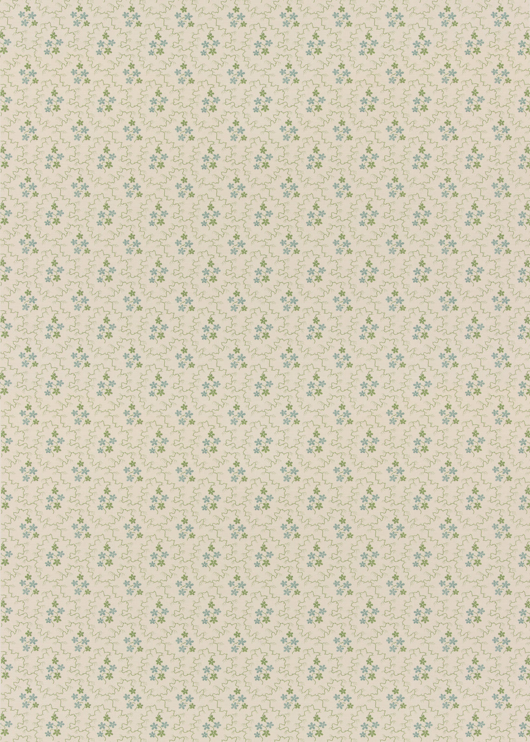Posy - Green/Aqua By G P & J Baker Fabric