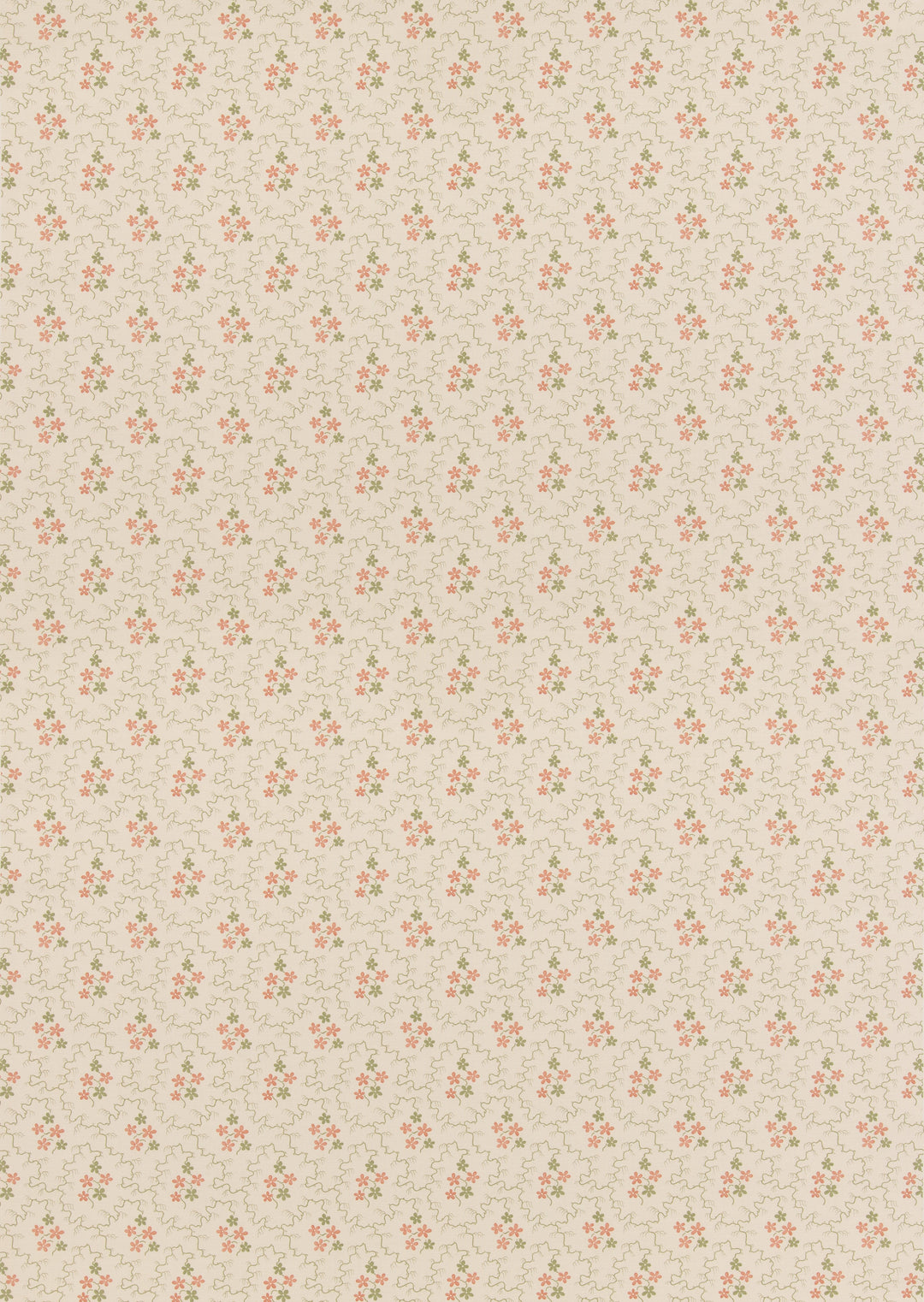 Posy - Green/Red By G P & J Baker Fabric