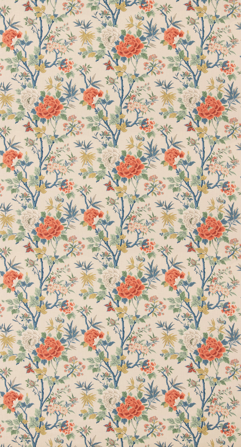 Canton - Red/Blue By G P & J Baker Fabric
