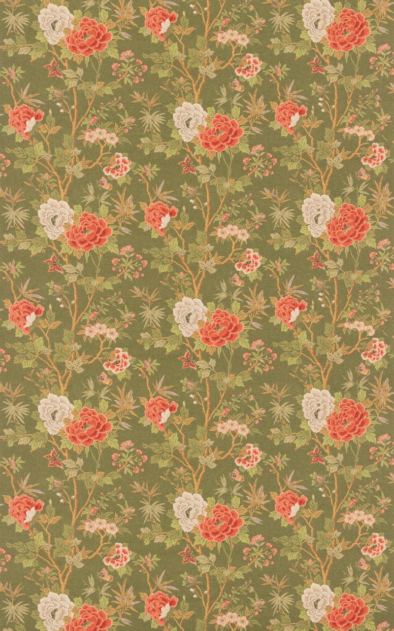 Canton - Olive By G P & J Baker Fabric