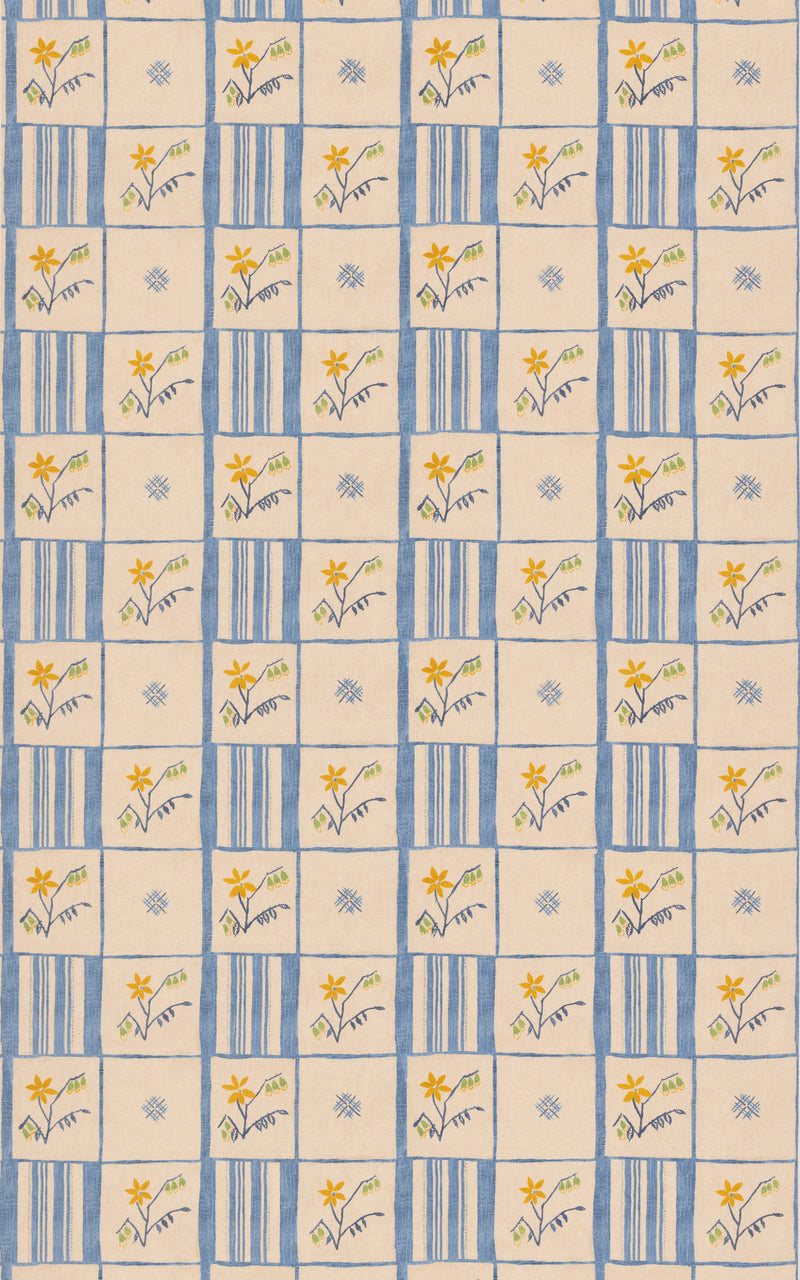 Forget-Me-Not - Blue By G P & J Baker Fabric