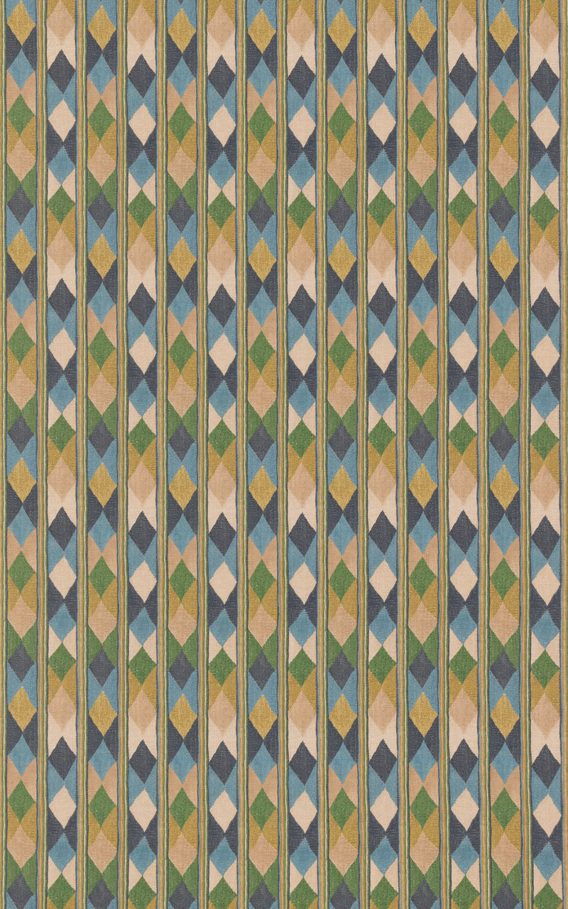 Compass - Blue/Green By G P & J Baker Fabric