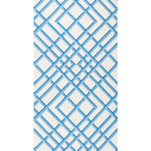 Treillage Sidewall Blue by Brunschwig & Fils Wallcovering