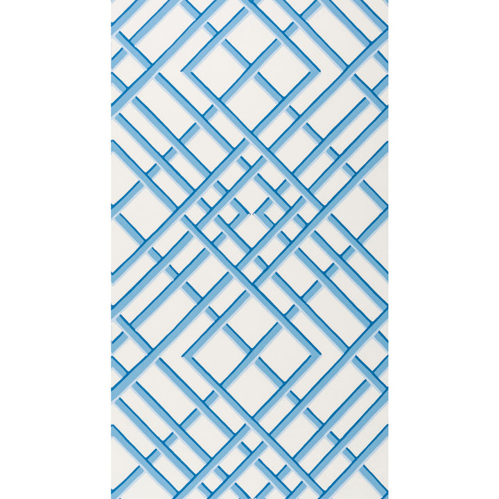 Treillage Sidewall Blue by Brunschwig & Fils Wallcovering Brunschwig & Fils Wallcovering Treillage Sidewall BlueWallcovering VOLUME 56 PAPER - 100% United States </p><p>Repeat: H: 21, V: 21 21 - Fabric Carolina -