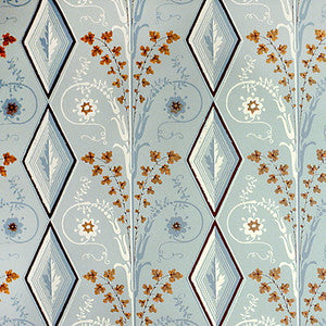 Gallier Diamond Seafoam by Brunschwig & Fils Wallcovering